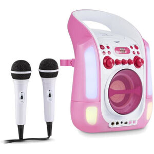 Auna Kara Illumina Karaoke systém Ružová
