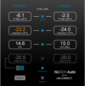 Nugen Audio LM-Correct DynApt (Extension) (Digitálny produkt)