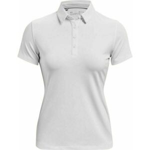 Under Armour Zinger Womens Short Sleeve Polo White/Metallic Silver XS