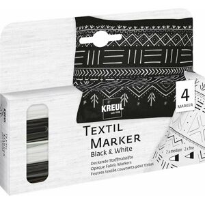 Kreul Fixky na textil Black & White 4 ks