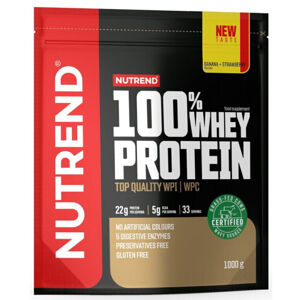 NUTREND 100% Whey Protein Banán-Jahoda 1000 g