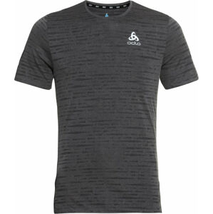 Odlo Zeroweight Engineered Chill-Tec Black Melange S Bežecké tričko s krátkym rukávom