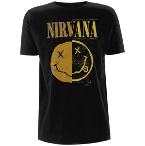 Nirvana Tričko Spliced Smiley Čierna S