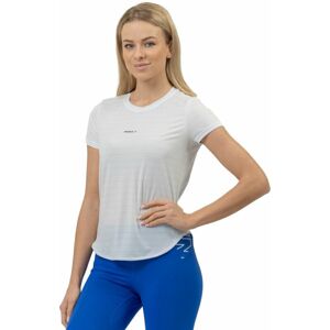 Nebbia FIT Activewear T-shirt “Airy” with Reflective Logo White M