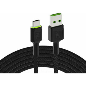 Green Cell KABGC06 USB Cable - USB-C 120cm Čierna 120 cm USB Kábel