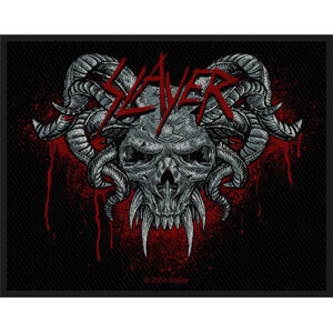 Slayer Demonic Nášivka Červená-Čierna-Šedá