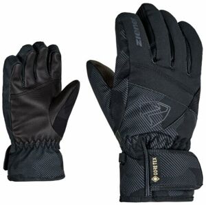 Ziener Leif GTX Black/Lime 6 Lyžiarske rukavice
