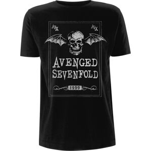 Avenged Sevenfold Tričko Face Card Čierna XL