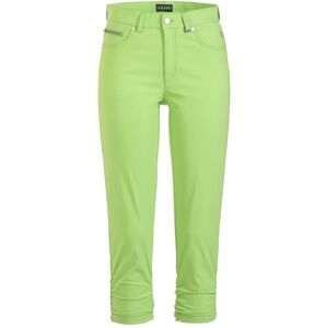 Golfino Ruffled Techno Stretch Capri Womens Trousers Green 34