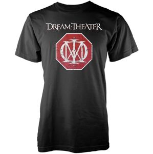 Dream Theater Tričko Red Logo Čierna XL