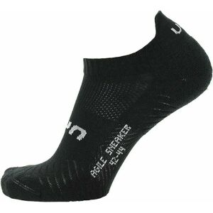 UYN Unisex Agile Sneaker Socks 2 Pairs Black 39-41
