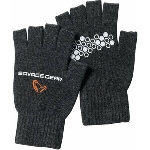 Savage Gear Rukavice Knitted Half Finger Glove XL