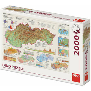 Dino Puzzle Mapa Slovenska 2000 dielov