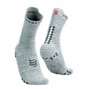 Compressport Pro Racing Socks v4.0 Run High Grey Melange/Black T4