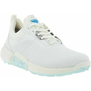 Ecco Biom H4 Mens Golf Shoes White/Light Blue Dritton 45