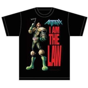 Anthrax Tričko I am the Law Čierna XL