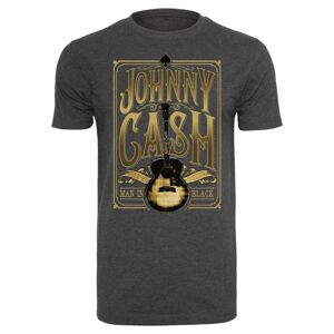 Johnny Cash Tričko Man In Black Šedá M