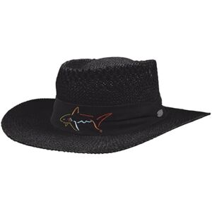 Greg Norman Straw Hat Black