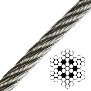 Talamex Wire Rope Stainless Steel AISI316 7x7 - 3 mm