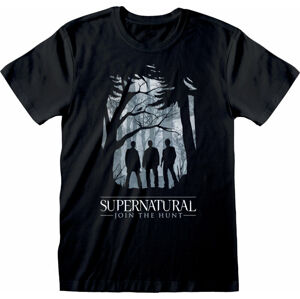 Supernatural Tričko Silhouette Čierna XL
