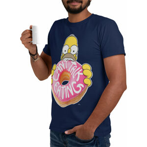 The Simpsons Tričko Donut Modrá 2XL
