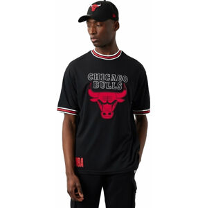 Chicago Bulls Tričko NBA Team Logo Oversized Mesh T-shirt Black/Red S