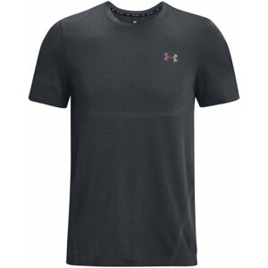 Under Armour Men's UA Rush Seamless Legacy Short Sleeve Pitch Gray/Black 2XL Fitness tričko