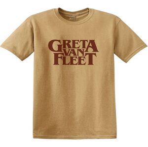 Greta Van Fleet Tričko Logo Béžová 2XL