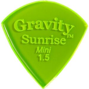 Gravity Picks GSUM15P Sunrise Mini 1.5mm Polished Fl. Green