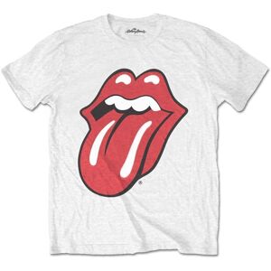 The Rolling Stones Tričko Classic Tongue L Biela