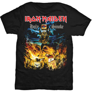 Iron Maiden Tričko Holy Smoke Čierna S