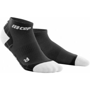 CEP WP4AIY Compression Low Cut Socks Ultralight Black-Light Grey IV