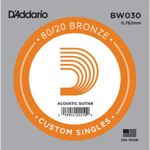 D'Addario BW030 Samostatná struna pre gitaru