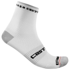 Castelli Rosso Corsa Pro 9 Sock White L/XL Cyklo ponožky