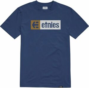 Etnies Outdoorové tričko New Box Tee Navy/White/Gum L