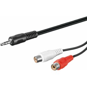 PremiumCord Jack 3.5mm-2xCINCH M/F 1,5 m Audio kábel