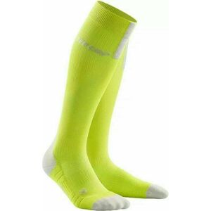CEP WP50EX Compression Knee High Socks 3.0 Lime/Light Grey V