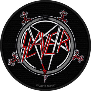 Slayer Pentagram Nášivka Červená-Čierna
