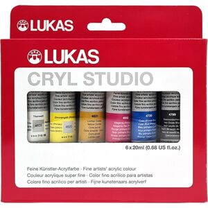 Lukas Cryl Studio Sada akrylových farieb 6 x 20 ml