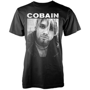Kurt Cobain Tričko Kurt B/W M Čierna