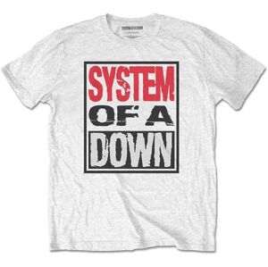 System of a Down Tričko Triple Stack Box White M