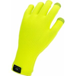 Sealskinz Waterproof All Weather Ultra Grip Knitted Glove Neon Yellow M
