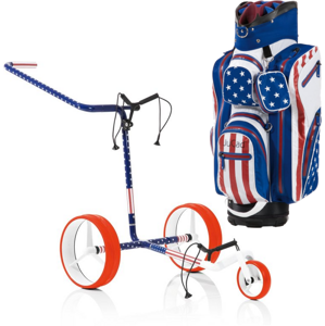 Jucad Carbon 3-Wheel Aquastop Bag SET USA Manuálny golfový vozík