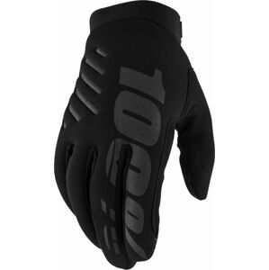 100% Brisker Gloves Black S Cyklistické rukavice