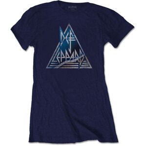 Def Leppard Tričko Triangle Logo Modrá M