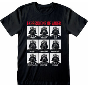 Star Wars Tričko Expressions Of Vader Čierna S