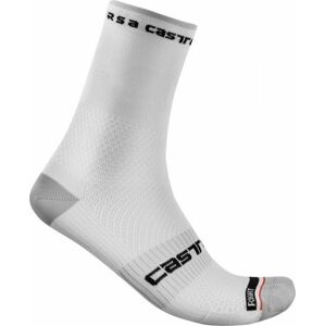 Castelli Rosso Corsa Pro 15 Sock White S/M Cyklo ponožky