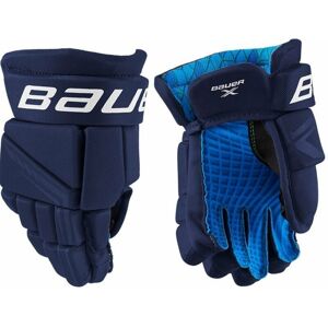 Bauer S21 X YTH 8 Navy Hokejové rukavice