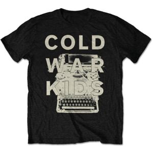 Cold War Kids Tričko Typewriter Čierna S