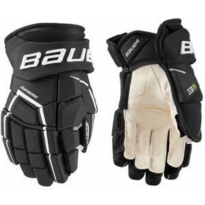 Bauer Hokejové rukavice S21 Supreme 3S Pro SR 14 Čierna-Biela